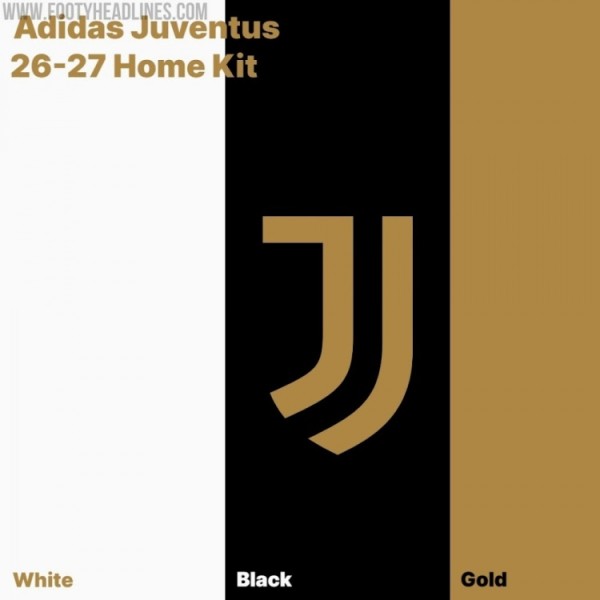 外媒：26-27赛季尤文主场球衣将采用金色队徽